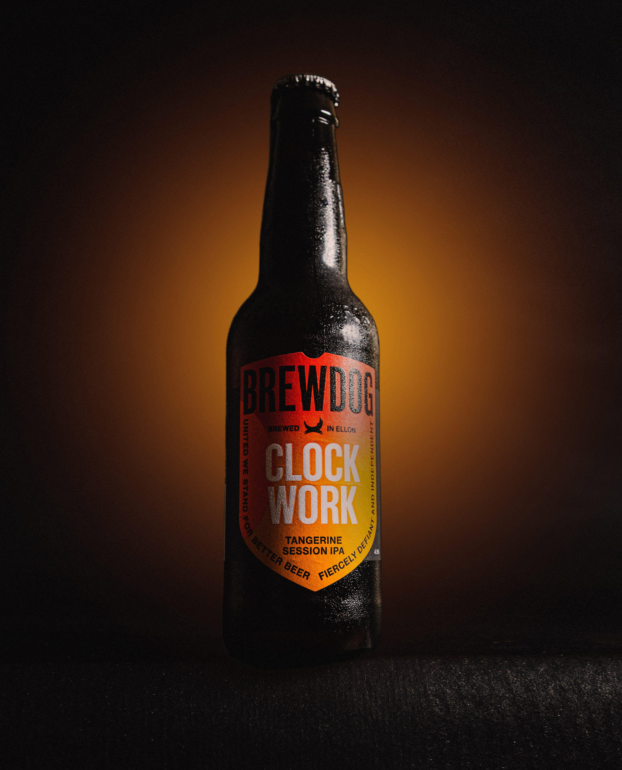 Beer Photography, Brew Dog Clock Work Tangerine, Product Stills, Advertising Photography, Product Lighting, Beer Branding, Studio Product Photography