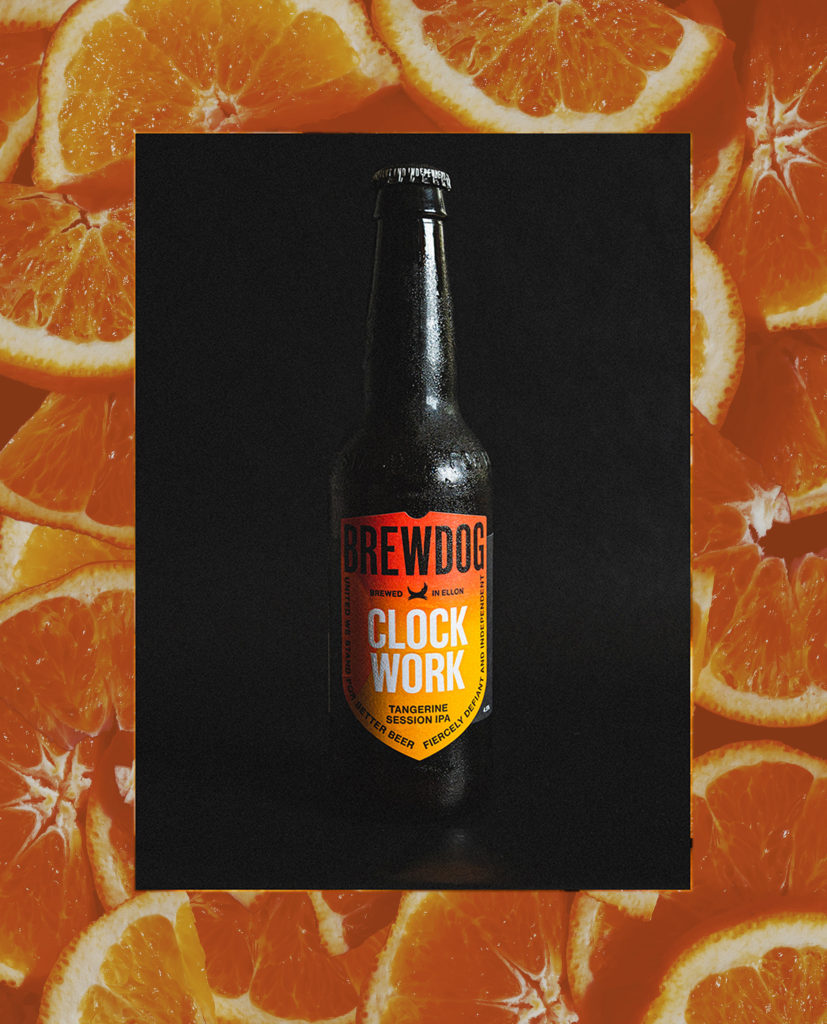 Beer Photography, Brew Dog Clock Work Tangerine, Product Stills, Advertising Photography, Product Lighting, Beer Branding, Studio Product Photography